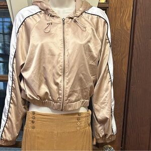 Forever 21 hooded  zip up workout style jacket